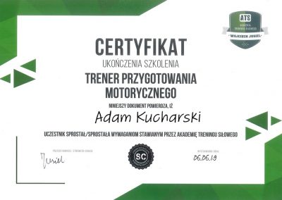 trener przygotowania motorycznego